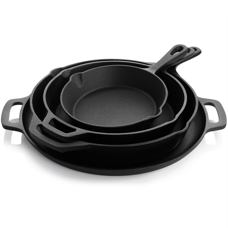 MegaChef 12 Piece Cast Iron Cookware Set Wayfair